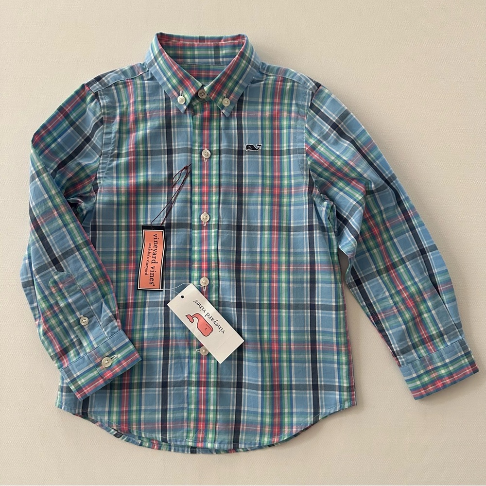 Vineyard Vines 3T Toddler Boy Whale Shirt Ocean Breeze NWT